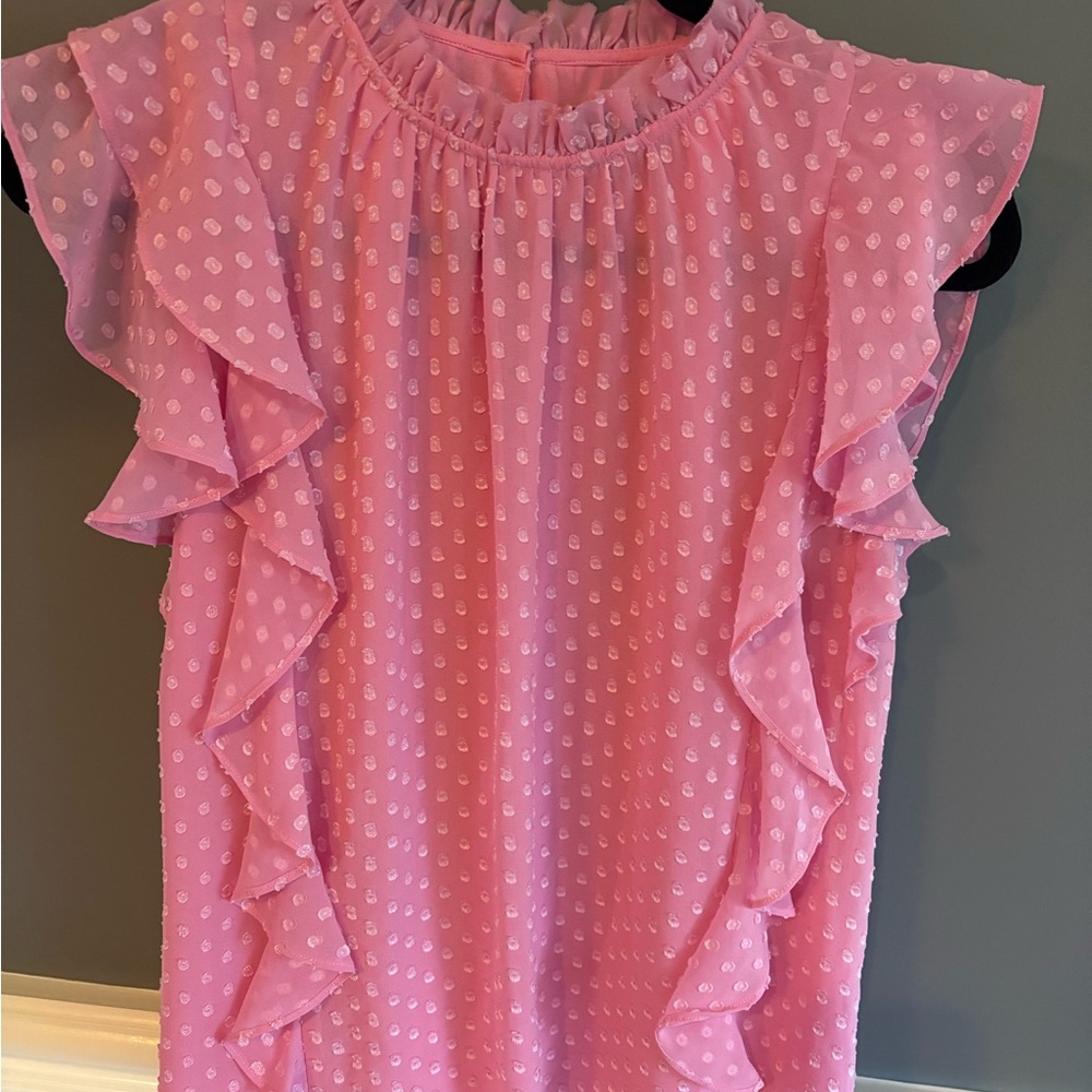 Generation Love Pink Ruffled Top